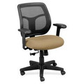 Eurotech Apollo Task Chair - Beige Seat Color - Fabric Seat Material - Black Back Color - Mesh Back Material - Black Frame Color - 5-star Base - Perfection Beige - 1 Each