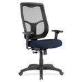 Eurotech Apollo High Back Synchro Task Chair - Cadet Seat Color - Fabric Seat Material - 5-star Base - Forte Cadet - 1 Each