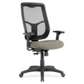Eurotech Apollo High Back Synchro Task Chair - Fossil Seat Color - Fabric Seat Material - 5-star Base - Insight Fossil - 1 Each