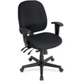 Eurotech 4x4 498SL Task Chair - Onyx Seat Color - Fabric Seat Material - Onyx Back Color - Fabric Back Material - 5-star Base - 1 Each