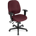 Eurotech 4x4 498SL Task Chair - Garnet Seat Color - Fabric Seat Material - Garnet Back Color - Fabric Back Material - 5-star Base - 1 Each