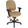 Eurotech 4x4 Task Chair - Beige Seat Color - Fabric Seat Material - Beige Back Color - Fabric Back Material - Black Frame Color - 5-star Base - Perfection Beige - 1 Each
