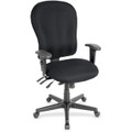 Eurotech 4x4 XL FM4080 High Back Executive Chair - Onyx Seat Color - Fabric Seat Material - Onyx Back Color - Fabric Back Material - 5-star Base - 1 Each