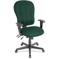 Eurotech 4x4xl High Back Task Chair - Forest Seat Color - Fabric Seat Material - Forest Back Color - Fabric Back Material - 5-star Base - Insight Forest - 1 Each