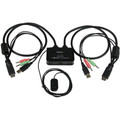 StarTech.com 2 Port USB HDMI Cable KVM Switch with Audio and Remote Switch - USB Powered - 2 Computer(s) - 1 Local User(s) - 1920 x 1200 - 3 x USB - 2 x HDMI