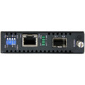 StarTech.com Gigabit Ethernet Fiber Media Converter with Open SFP Slot - 1 x Network (RJ-45) - Gigabit Ethernet - 10/100/1000Base-T - 1 x Expansion Slots - SFP (mini-GBIC) - 1 x SFP Slots - AC Adapter - Desktop - TAA Compliant