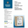 Business Source Shipping Labels - 5 1/2" Width x 8 1/2" Length - Permanent Adhesive - Rectangle - Laser, Inkjet - White - Lignin-free, Jam-free, Smudge Resistant - 2 / Sheet - 100 Total Sheets - 200 / Box