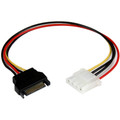 StarTech.com 12in SATA to Molex LP4 Power Cable Adapter - F/M - For Hard Drive - 18 Gauge - 12" Cord Length - SATA / Molex - 1 Each