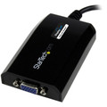 StarTech.com USB 3.0 to VGA Video Adapter - 1 x 9-pin USB 3.0 Type A - Male - 1 x 15-pin HD-15 - Female - Black - 1 Each