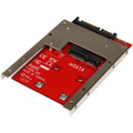 StarTech.com Drive Bay Adapter for 2.5" SATA/600 - Serial ATA/600 Host Interface Internal - Red - TAA Compliant - 1 x SSD Supported - 1 x Total Bay
