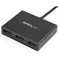 StarTech.com Mini DisplayPort to DisplayPort Multi-Monitor Splitter - 3-Port MST Hub - 60 Hz - 30 Hz to 60 Hz - 3840 × 2160 - 78.74" Maximum Operating Distance - DisplayPort - Plastic