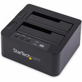 StarTech.com SATA HDD Duplicator Dock - Standalone - 1 x Source Drive(s) Supported - 1 x Destination Drive(s) Supported - Serial ATA/600 Drive Interface - USB 3.2 (Gen 1) Type B, eSATA