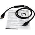 StarTech.com eSATA/USB Data Transfer Cable - 1 x 9-pin USB 3.0 Type A - Male - 1 x 7-pin eSATA - Female - Black - 1 Each