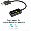 StarTech.com DisplayPort to HDMI Active Adapter - 1 x 20-pin DisplayPort 1.2 Digital Audio/Video - Male - 1 x 19-pin HDMI 1.4 Digital Audio/Video - Female - Black - 1 Each
