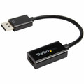 StarTech.com DisplayPort to HDMI Active Adapter - 1 x 20-pin DisplayPort 1.2 Digital Audio/Video - Male - 1 x 19-pin HDMI 1.4 Digital Audio/Video - Female - Black - 1 Each