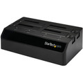 StarTech.com Drive Dock SATA/600 - USB 3.0 Type B Host Interface - UASP Support External - Black - 4 x HDD Supported - 4 x SSD Supported - 4 x Total Bay - 4 x 2.5"/3.5" Bay - Plastic