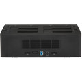 StarTech.com Drive Dock SATA/600 - USB 3.0 Type B Host Interface - UASP Support External - Black - 4 x HDD Supported - 4 x SSD Supported - 4 x Total Bay - 4 x 2.5"/3.5" Bay - Plastic