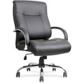 Lorell Deluxe Big & Tall Chair - Black Seat Color - Bonded Leather Seat Material - Black Back Color - Bonded Leather Back Material - 5-star Base - Black - 1 Each
