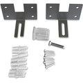 Lorell Panel System Wall Brackets - 2.50" Width x 3.75" Depth x 2.50" Height - Aluminum - Aluminum - 2 / Set