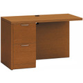 HON Valido H115906L Return - 29.5" Height x 48" Width x 24" Depth - 2 x File Drawer(s) - Ribbon Edge - Finish: Bourbon Cherry