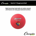 Champion Sports Playground Ball - 8.50" - Nylon - Red - 1  Each