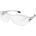 Crews Anti-fog Safety Glasses - Ultraviolet Protection - Clear Lens - Steel Frame - Anti-fog, Non-slip, Scratch Resistant, Durable, Ratcheting Temple Design - 1 Each