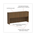 Alera Valencia Series Hutch, 3-comp, 70.63w X 15d X 35.38h, Modern Walnut