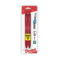 Energel-x Gel Pen, Retractable, Fine 0.5 Mm Needle Tip, Red Ink, Red Barrel, Dozen