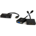 StarTech.com Travel A/V adapter: 2-in-1 Mini DisplayPort to HDMI or VGA converter - 1 x 20-pin Mini DisplayPort Digital Audio/Video - Male - 1 x 19-pin HDMI Digital Audio/Video - Female, 1 x 15-pin HD-15 - Female - Black - 1 Each