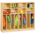 Jonti-Craft Rainbow Accents Large Neat-n-Trim Locker - 8 Compartment(s) - 50.50" Height x 60" Width x 15" Depth - Durable, Hanging Hook, Rounded Corner - Baltic - Acrylic - 1 Each
