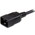 StarTech.com 3 ft Heavy Duty 14 AWG Computer Power Cord - C13 to C20 - For Desktop Computer, Server, PDU, Monitor, Printer - 125 V AC / 15 A - Black - 3 ft Cord Length - IEC 60320 C13 / IEC 60320 C20 - 1 Each
