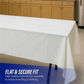 Genuine Joe Banquet-Size Plastic Tablecover - 300 ft Length x 40" Width - Plastic - White - 6 / Carton