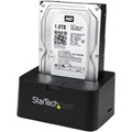 StarTech.com Drive Dock SATA/600 - USB 3.2 (Gen 1) Type B, eSATA Host Interface - Black - 1 x HDD Supported - 6 TB Total HDD Capacity Supported - 1 x SSD Supported - 6 TB Total SSD Capacity Supported - 1 x Total Bay - 1 x 2.5"/3.5" Bay - Plastic