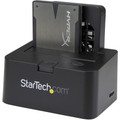 StarTech.com Drive Dock SATA/600 - USB 3.2 (Gen 1) Type B, eSATA Host Interface - Black - 1 x HDD Supported - 6 TB Total HDD Capacity Supported - 1 x SSD Supported - 6 TB Total SSD Capacity Supported - 1 x Total Bay - 1 x 2.5"/3.5" Bay - Plastic
