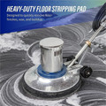 Genuine Joe Black Floor Stripping Pad - 20" Diameter x 1" Thickness - Stripping, Floor - 175 rpm to 350 rpm Speed Supported - Resilient, Heavy Duty, Flexible, Dirt Remover, Long Lasting, Abrasive, Rotate - Fiber, Resin - Black - 5 / Carton
