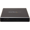 StarTech.com Drive Enclosure SATA/600 - USB 3.1 Micro-B Host Interface - UASP Support External - Black - TAA Compliant - 1 x HDD Supported - 1 x SSD Supported - 1 x Total Bay - 1 x 2.5" Bay - Aluminum