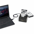 StarTech.com Drive Dock SATA/600 - USB 3.1 Type B Host Interface - UASP Support External - Black - 2 x HDD Supported - 2 x SSD Supported - 2 x Total Bay - 2 x 2.5"/3.5" Bay - Plastic