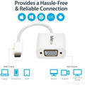 StarTech.com USB-C to VGA adapter - USB Type-C to VGA Video Converter - White - 1 x 15-pin HD-15 - Female - 1 x 24-pin USB 3.1 Type C - Male - White - 1 Each