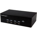 StarTech.com 4-port KVM Switch With Dual VGA - USB 2.0 - 4 Computer(s) - 1 Local User(s) - 1920 x 1200 - 8 x USB - 10 x VGA - TAA Compliant