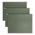 Tuff Hanging Folders With Easy Slide Tab, Letter Size, 1/3-cut Tab, Standard Green, 20/box