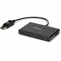 StarTech.com DisplayPort to HDMI Multi-Monitor Splitter - 3-Port MST Hub - 3840 × 2160 - 49.87 ft Maximum Operating Distance - DisplayPort - 3 x HDMI Out - Plastic