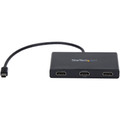 StarTech.com MST Hub - Mini DisplayPort to 3x HDMI - 60 Hz - 30 Hz to 60 Hz - 3840 × 2160 - 49.87 ft Maximum Operating Distance - DisplayPort - 3 x HDMI Out - Plastic