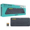 Logitech K380 Multi-Device Bluetooth Keyboard - Wireless Connectivity - Bluetooth - 79 Key(s) - QWERTY Layout - Computer, Tablet, Smartphone, Smart TV - Black