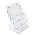 4-compartment Docuholder, Magazine Size, 9.38w X 7d X 13.63h, Clear