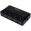 StarTech.com 4-Port USB 3.0 Hub plus Dedicated Charging Port - 1 x 2.4A Port - USB - External - 5 USB Port(s) - 4 USB 3.0 Port(s) - PC