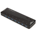 StarTech.com 7-Port USB 3.0 Hub Plus Dedicated Charging Ports - 2 x 2.4A Ports - USB - External - 9 USB Port(s) - 7 USB 3.0 Port(s) - PC