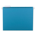 Colored Hanging File Folders With 1/5 Cut Tabs, Letter Size, 1/5-cut Tab, Teal, 25/box