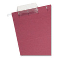 Colored Hanging File Folders With 1/5 Cut Tabs, Letter Size, 1/5-cut Tab, Maroon, 25/box