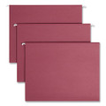 Colored Hanging File Folders With 1/5 Cut Tabs, Letter Size, 1/5-cut Tab, Maroon, 25/box