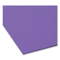 Colored Hanging File Folders With 1/5 Cut Tabs, Letter Size, 1/5-cut Tab, Purple, 25/box